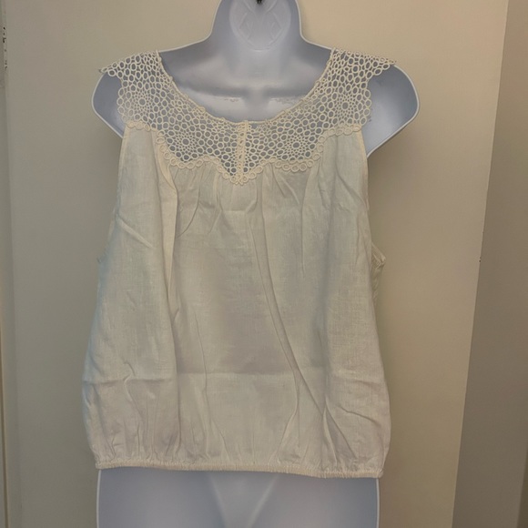 Free people ivory lace upper, blouse - Picture 7 of 8